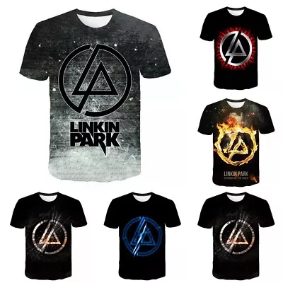 Buy Kids Adults Linkin Park T-shirt Rock Band Casual Short Sleeve Tee Fans Gift Top • 7.99£