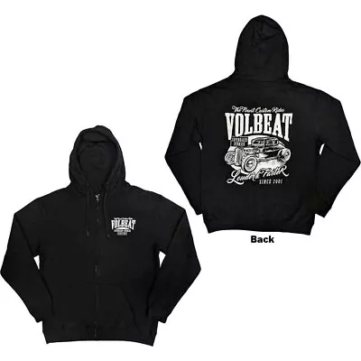 Buy Volbeat Unisex Zipped Hoodie: Louder And Faster (Back Print) (Medium) • 36.43£