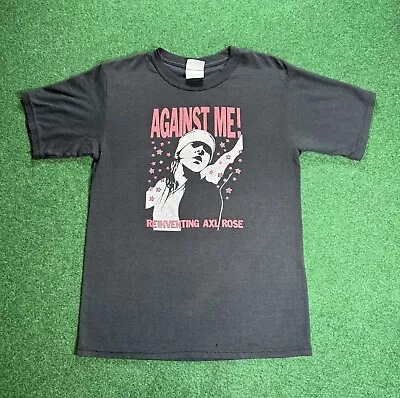 Buy Vintage Y2K RARE Against Me Reinventing Axel Rose Mens Small Punk Band T Shirt • 112.02£