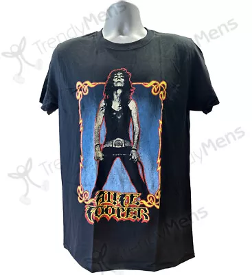 Buy Alice Cooper T-Shirt Vintage Whip Print Official Licensed New Unisex Tee Black • 22.99£