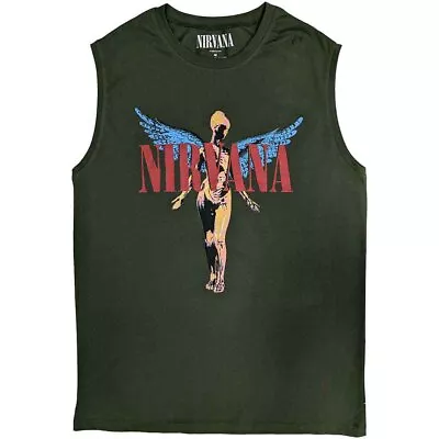 Buy ** Nirvana  In Utero Dark Green Official Licensed Vest Tank Top T-shirt ** • 17£