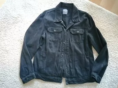 Buy Primark Mens Black Denim Jacket Size Large NWOT • 17.99£