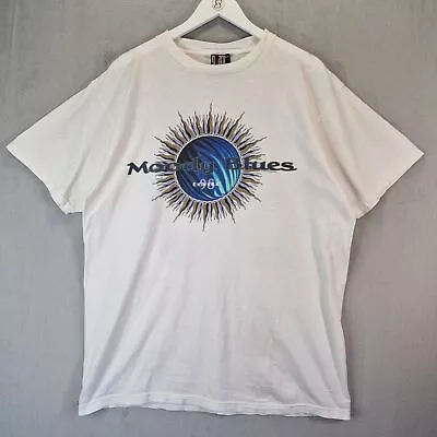 Buy The Moody Blues Tour T Shirt Mens XL White 1998 Vintage Single Stitch Band Tulte • 49.99£