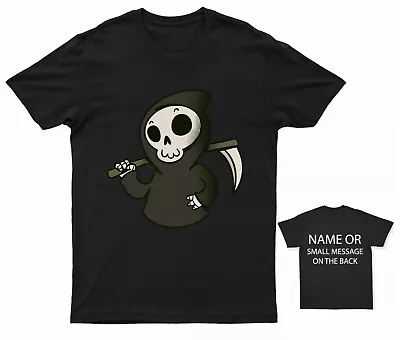 Buy Cute Grim Reaper T-shirt Halloween • 13.95£