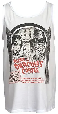 Buy Blood Of Dracula's Castle Men's Horror Tank Top Gothic Halloween B-Movie Vintage • 18.50£