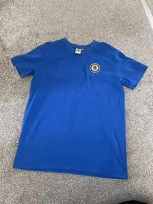 Buy Men's Chelsea Football Club Short Sleeve T Shirt Top Blue Casual Size Small • 4.99£
