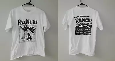 Buy 1994 Rancid Band Caution Double SIded T Shirt Full Size S-5XL BE2637 • 31.03£