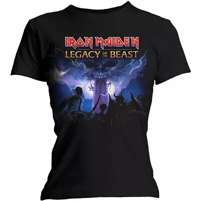 Buy Rockoff Trade Women's Iron Maiden Legacy Army T-Shirt, Black, 16 • 17.95£