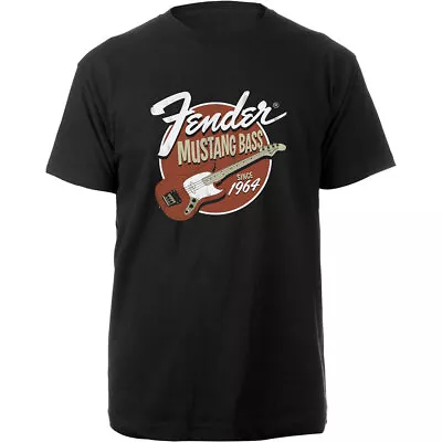 Buy Fender Mustang Bass 2 Official Tee T-Shirt Mens • 14.99£