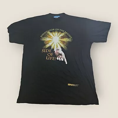 Buy Monty Python Spamalot T Shirt Vintage Size XL Black Film Merch Collectable Rare • 12.99£
