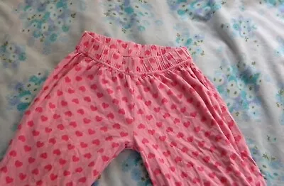 Buy BHS Disney Pyjama Bottom Pants Full Length Pink Hearts Print 10 - 11 Years • 5.50£