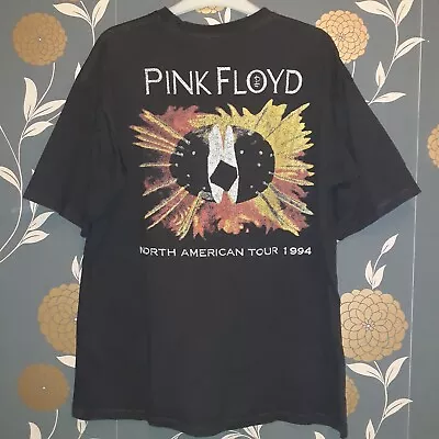 Buy Pink Floyd Large T-Shirt 1994 North American Tour Brockum Made In USA 46inch C B • 29.99£
