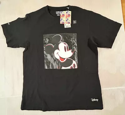 Buy Andy Warhol Mickey Mouse Print T Shirt Black M  Men UT 2018 FAST RETAILING Japan • 37.18£