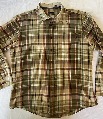 Buy Vintage Mens The Arrow Company Green Plaid L/S  Cotton Blend Shirt L Awesome 3 • 18.67£