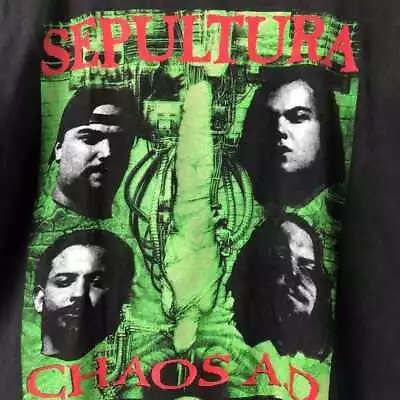 Buy New 90’s Sepultura T Shirt Chaos A.D Thrash Unisex S-234XL Shirt NG2344 • 17.73£