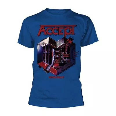 Buy ACCEPT METAL HEART 2 T-Shirt Large BLUE • 21.93£