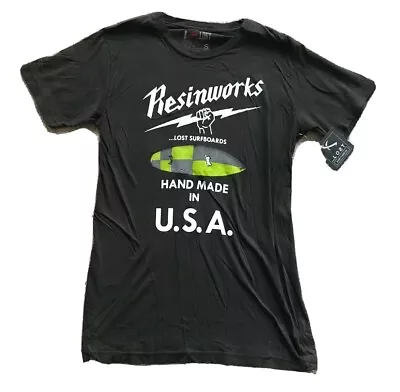 Buy LOST Resinworks T Shirt Tshirt Mens S Black Cotton Surfboard New With Tags  • 12.95£