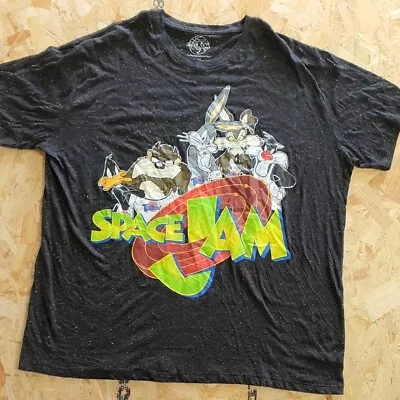 Buy Looney Tunes Graphic T Shirt Black Adult 3XL XXXL Mens Space Jam Summer • 8.39£