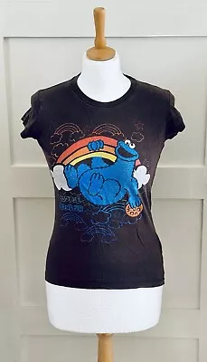 Buy Women’s Cookie Monster T-Shirt • Grey • Size UK 10 •  • 5.99£