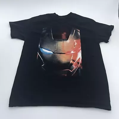 Buy Avengers Age Of Ultron Iron Man Close Up Black Marvel Comics Shirt M Medium • 28.35£