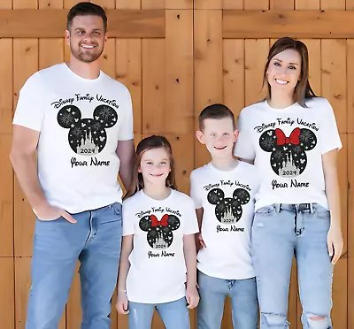 Buy Personalised Disney Family Vacation 2024 T-Shirt Mickey Minnie Mouse Tee • 10.99£