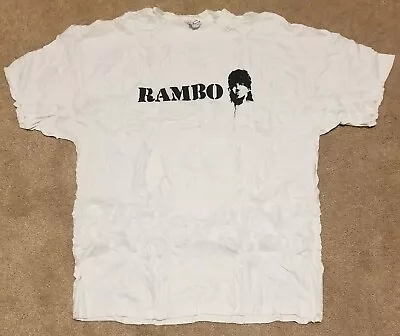 Buy Vintage  Rambo Promotional T-Shirt SEALED UNOPENED • 5.75£