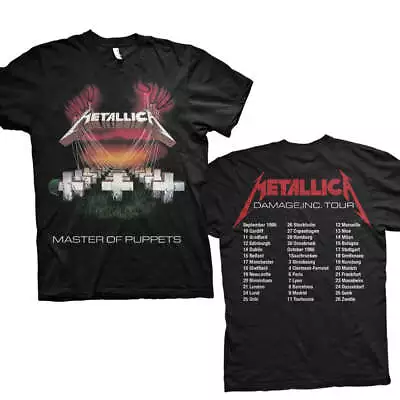 Buy Metallica T-Shirt: Master Of Puppets European Tour '86(Back Print) FAST DELIVERY • 19.80£