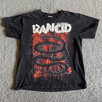 Buy Vintage Y2K Rancid T-Shirt Size Youth L Band Tour Punk Rock Hardcore Metal 2007 • 32.67£