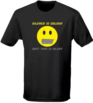 Buy Silence Is Golden Duct Tape Is Silver Mens T-Shirt 10 Colours (S-3XL) By Swagwea • 10.24£