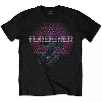 Buy Foreigner FORTS05MB02 T-Shirt, Black, Medium • 15.95£