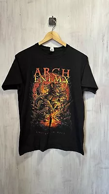 Buy Arch Enemy - First Day In Hell Size M Fruit Of The Loom T-shirt Tee 100% Cotton • 37.23£