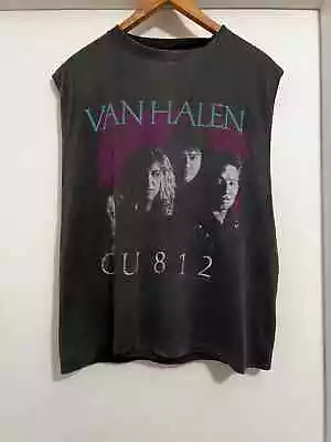 Buy Vintage Van Halen OU812  Adult Size Medium 1989 Sleeveless T'shirt • 15£