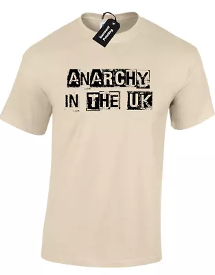 Buy Anarchy In The Uk Mens T Shirt Anarchist Protest Rebellion Banksy Sex Pistols • 8.99£