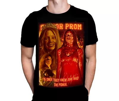 Buy Carrie The Power  - Classic 70's Horror Movie /  Stephen King / Film T-Shirt • 21.95£