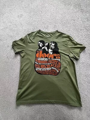 Buy The Doors  Band T Shirt In Olive Green Size L Gothic / Grunge Goodfellow And Co • 12.99£