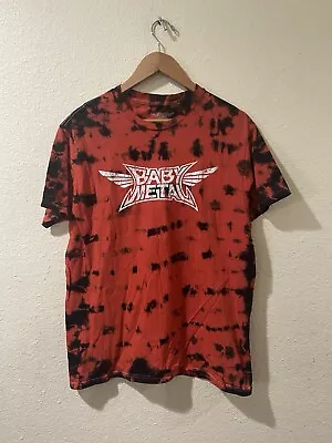 Buy BABY METAL - Red Tie-Dye Logo T-shirt Large Rock Band • 13.98£