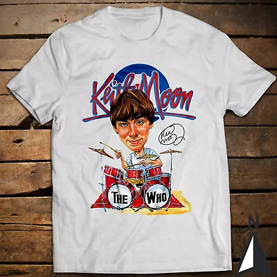 Buy Keith Moon Caricature Classic T-Shirt The Who Pete Townshend Roger Daltrey • 18.63£
