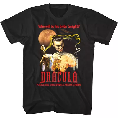 Buy Bride Of Dracula Men's T Shirt Vampire Hammer Horror Vintage Peter Cushing Lee • 23.81£