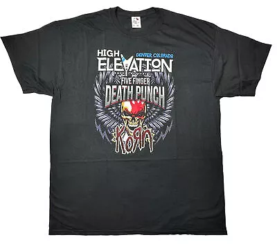 Buy FFDP & Korn High Elevation Rock Festival Shirt 2017 Denver Colorado Size XL New • 26.09£