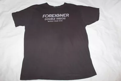 Buy Vintage 1978 Foreigner Double Vision World Tour Band T-shirt Size 2X • 37.34£