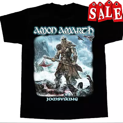 Buy Amon Amarth Band Jomsviking Black Shirt Unisex Cotton S To 5XL • 15.83£