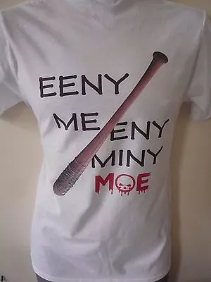 Buy Walking Dead Eeny Meeny Miny Moe T-shirt Negan Lucille Rick Daryl Walkers • 10.99£
