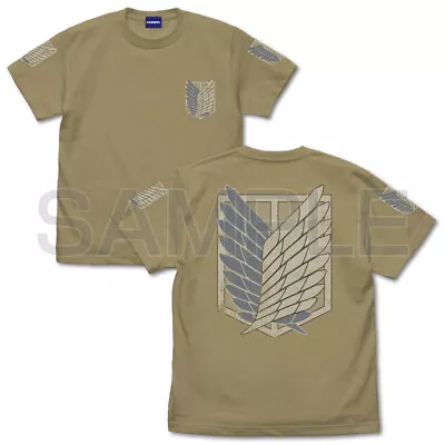 Buy Attack On Titan The Scout Regiment T-shirt Ver 2.0 KHAKI Japan New Pre-sale • 61.88£