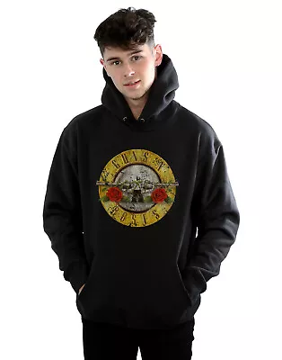 Buy Guns N Roses Men's Vintage Bullet Logo Hoodie • 34.98£