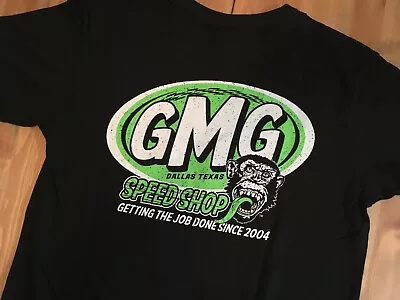 Buy Gas Monkey Garage Mens Black 100% Cotton T-Shirt Green Oval New With Tags • 13.99£