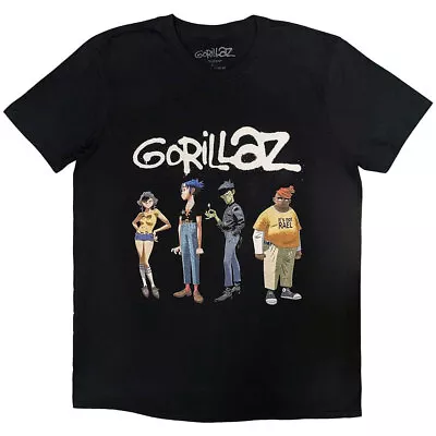Buy Gorillaz Spray Logo Group Black T-Shirt NEW OFFICIAL • 16.79£