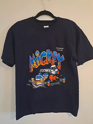 Buy Super Rare Mickey Mouse Hotrod T Shirt Mens Size M • 49.95£