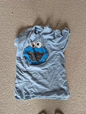 Buy Cookie Monster T Shirt Blue Sesame Street • 0.99£