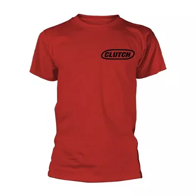 Buy Clutch - Classic Logo (Black/Red) (NEW MENS T-SHIRT ) • 11.69£