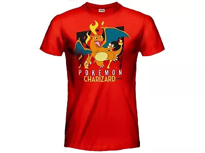 Buy Pokemon T-Shirt Red Charizard Original Official • 19.32£